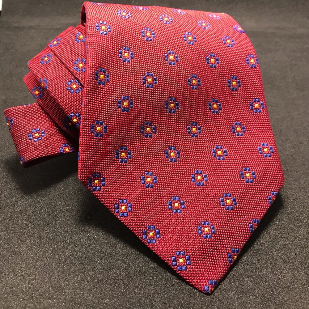Sharp Men’s Ralph Lauren Red Silk Tie